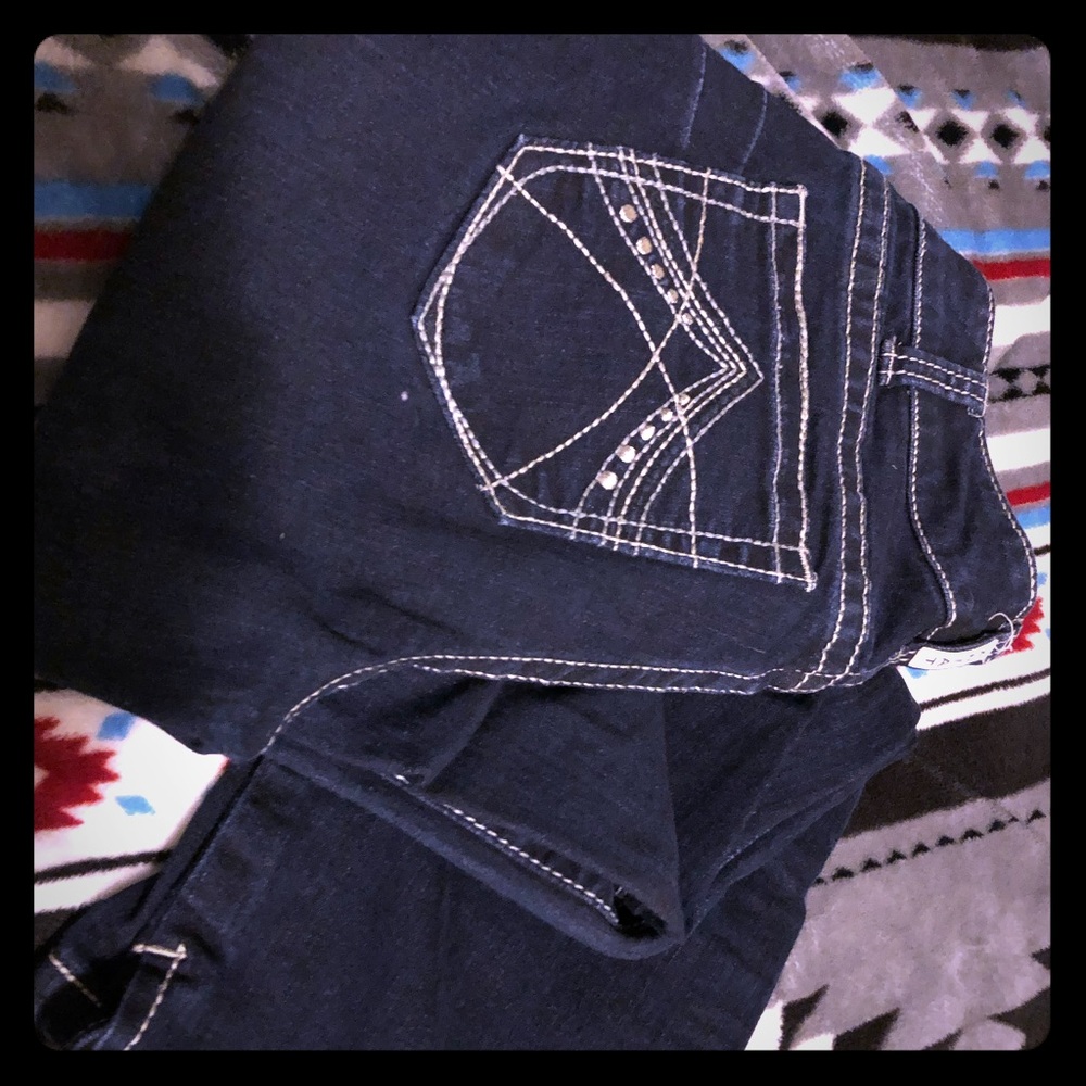 Ariat R.E.A.L dark blue jeans size 30L